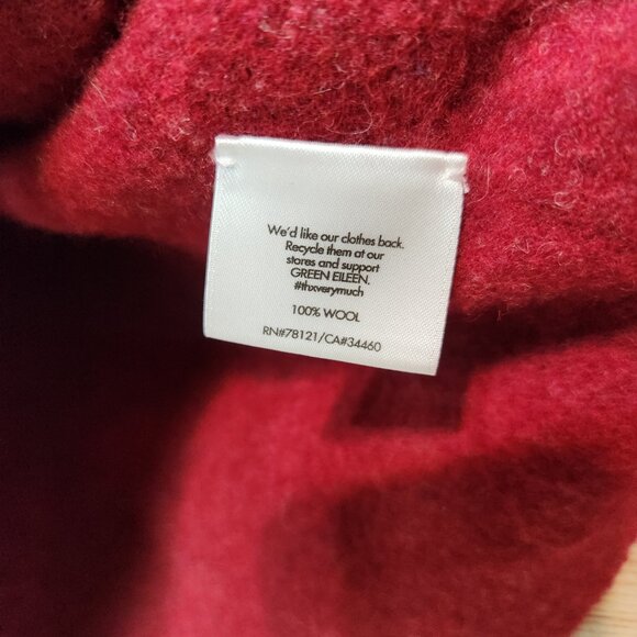 Eileen Fisher Women's Wool Coat Jacket Size XS Pockets Big Buttons Boxy READ - Picture 7 of 14